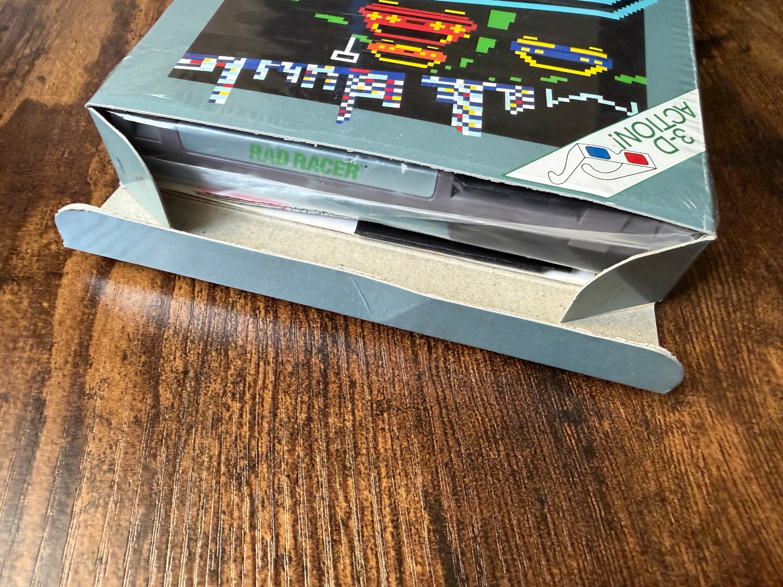 oval seal Rad Racer complete in box nintendo nes w/ 3D Glasses factory MINT