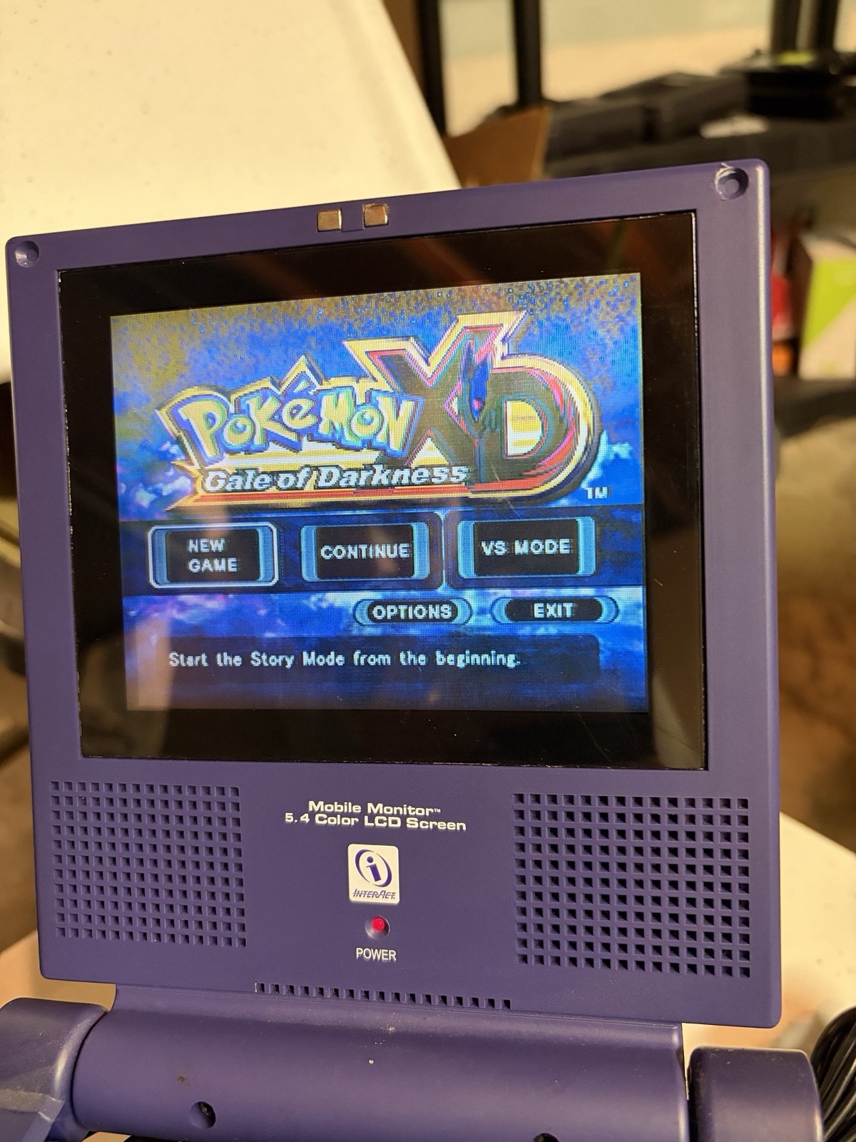 Intec Indigo Portable 5” LCD Screen W Dongle! Attachment Nintendo GameCube