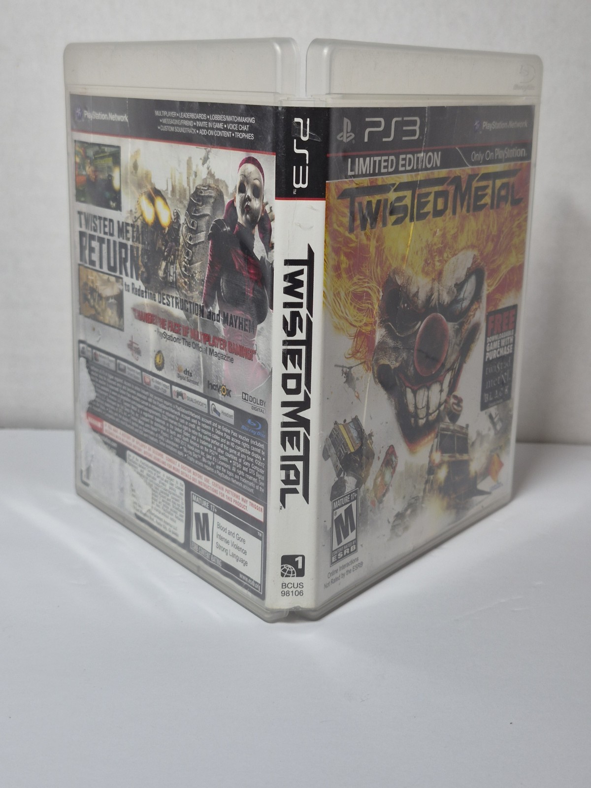 Sony Twisted Metal Limited Edition PS3 2012 Multiplayer Manual M NTSC-U/C