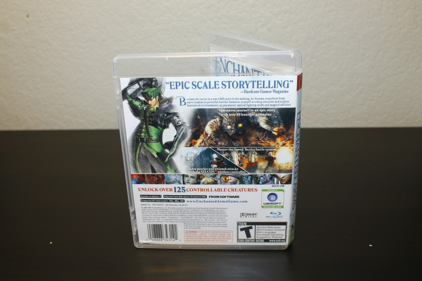 PlayStation 3 Enchanted Arms Game CIB Mint Disc FromSoftware Clean & Tested