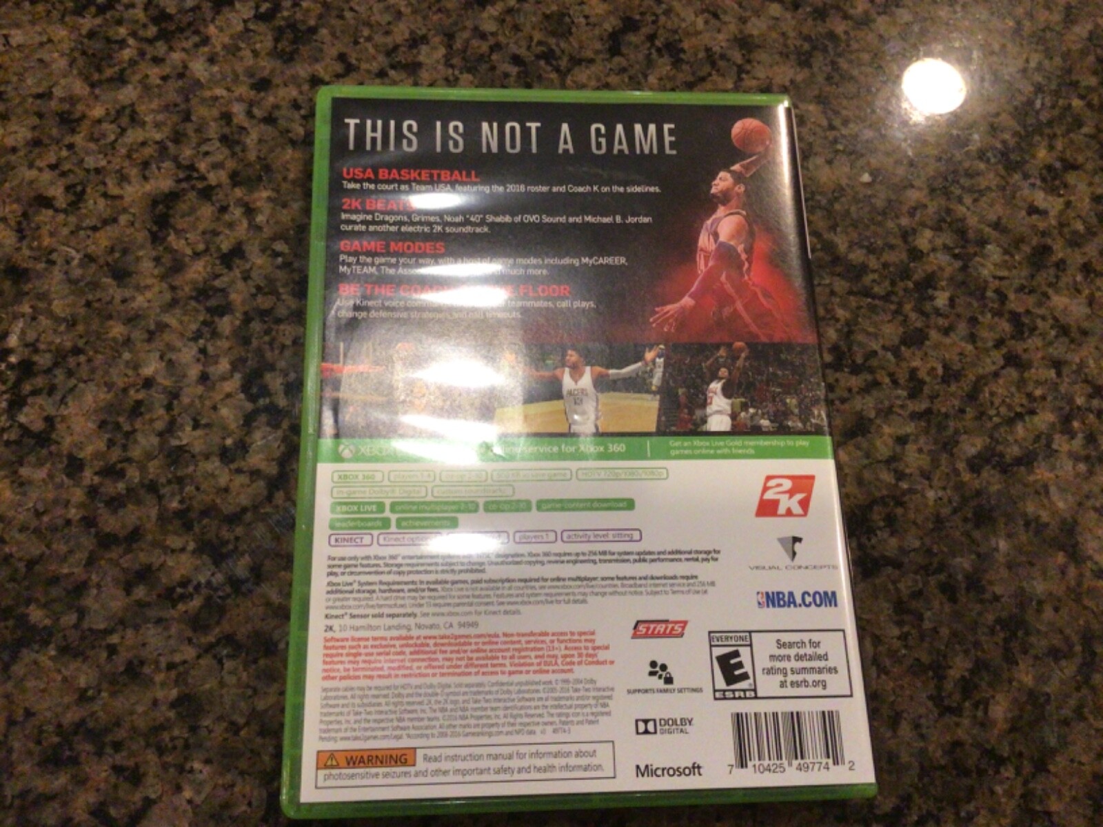NBA 2K17 (Microsoft Xbox One, 2016)Rated Everyone Better with Kinect Paul George