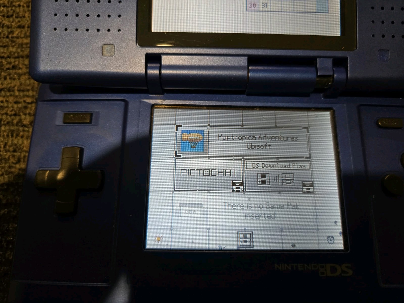 Nintendo DS Handheld System Blue No Charger: 2 Games included!