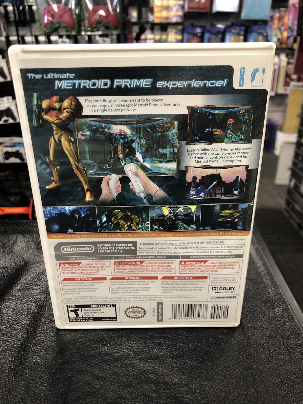 J4 Metroid Prime: Trilogy – Nintendo Wii (CIB) – Clean Disc – Rare