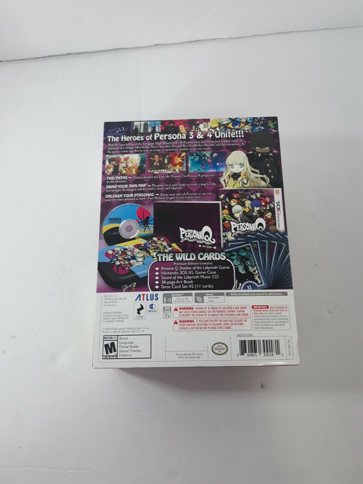 Persona Q: Shadow of the Labyrinth — The Wild Cards Premium Edition (3DS) New
