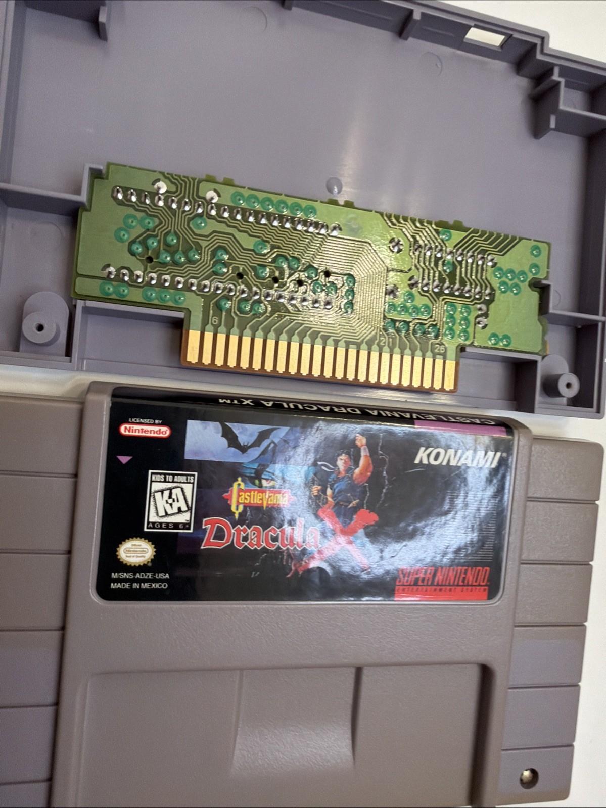 Castlevania Dracula X Super Nintendo Game SNES Authentic w/Collector Case