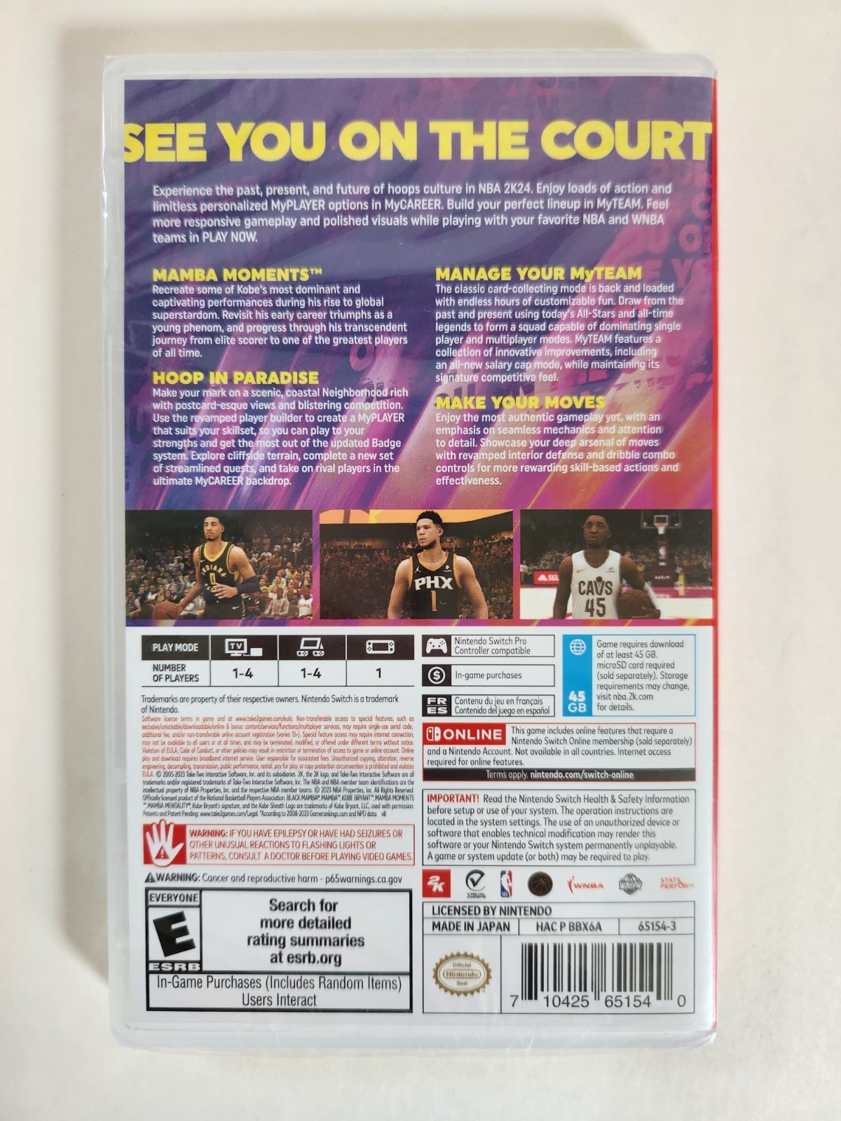 NBA 2K24 – Kobe Bryant Edition (Switch) US Version *NEW – SEALED*