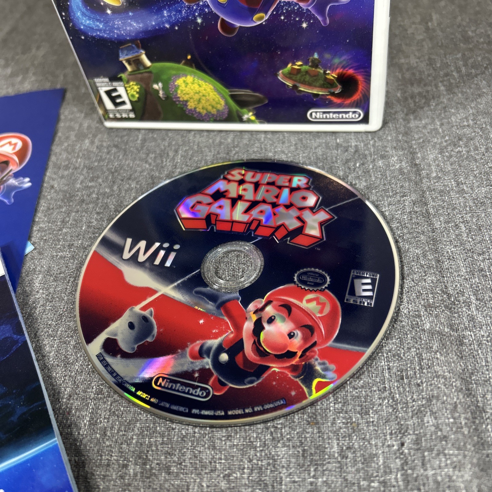 Super Mario Galaxy (Nintendo Wii, 2007) CIB Nice Condition Clean