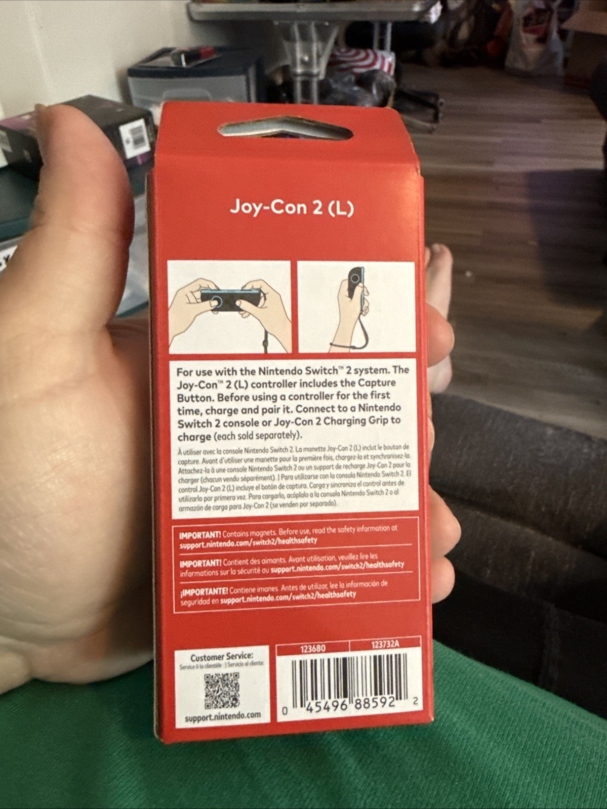 NINTENDO Switch 2 Joy-Con 2 Controller Light Blue, Left – NEW SEALED