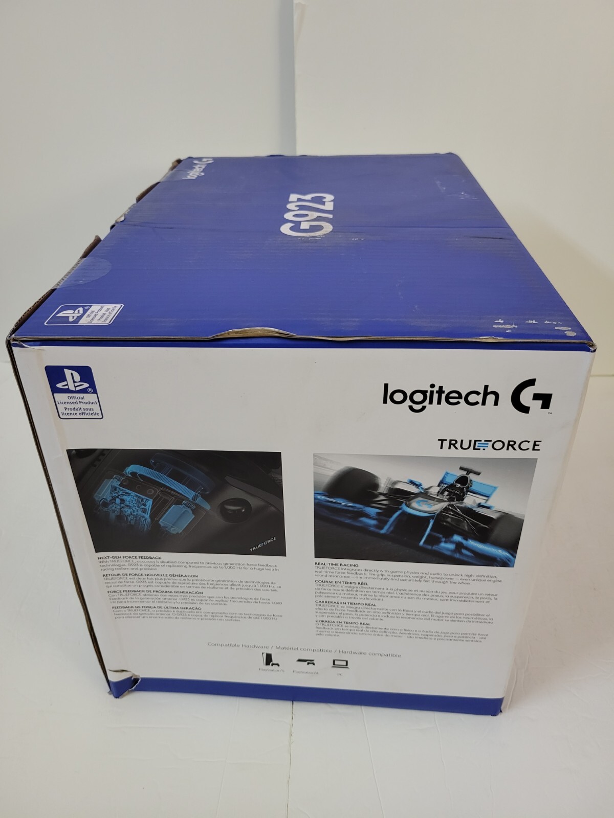 Logitech G923 PS5 941-000147 Racing Wheel and Pedals for PS5, PS4 and PC