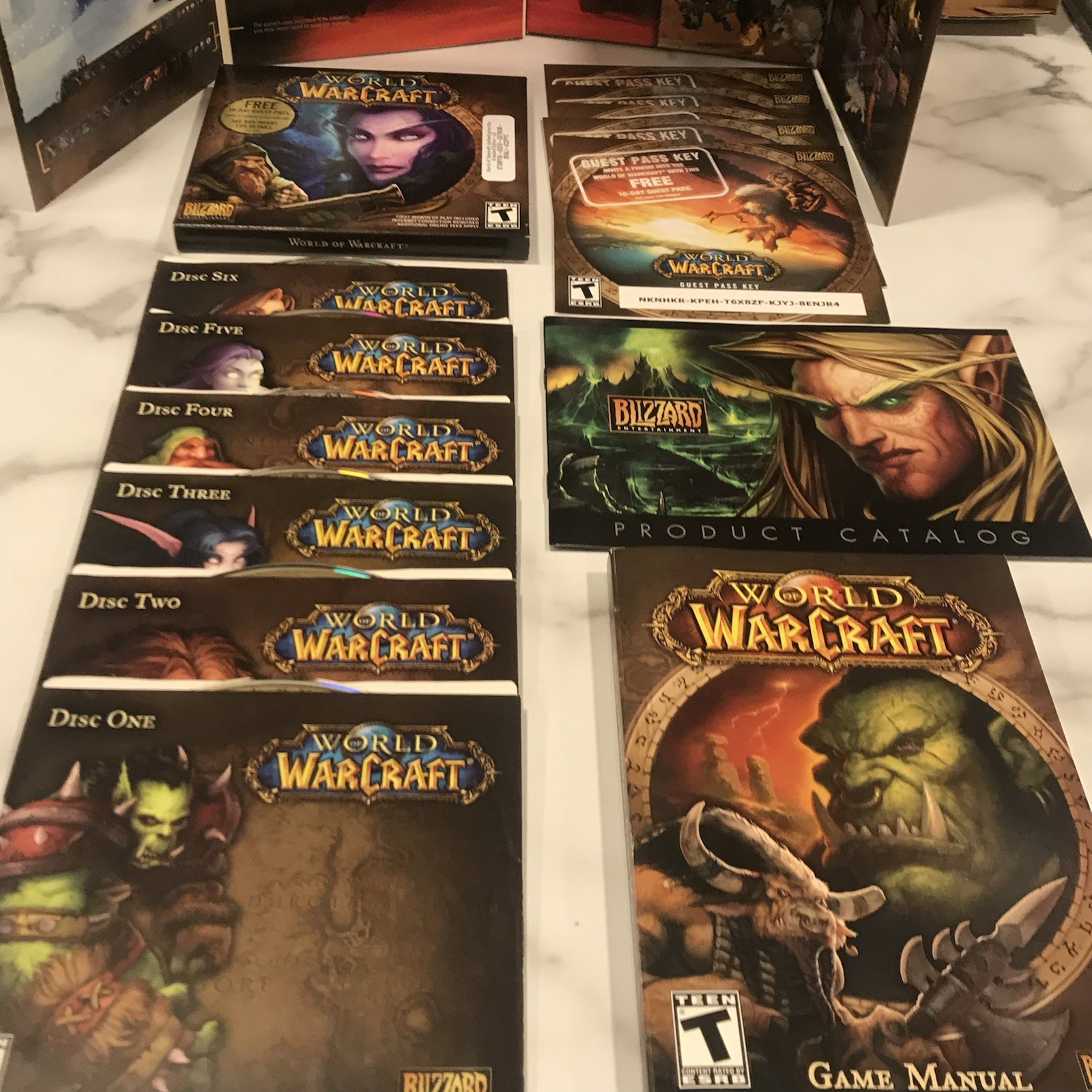 Warcraft Video Game BULK Lot Game Manuals Strategy Guides & More