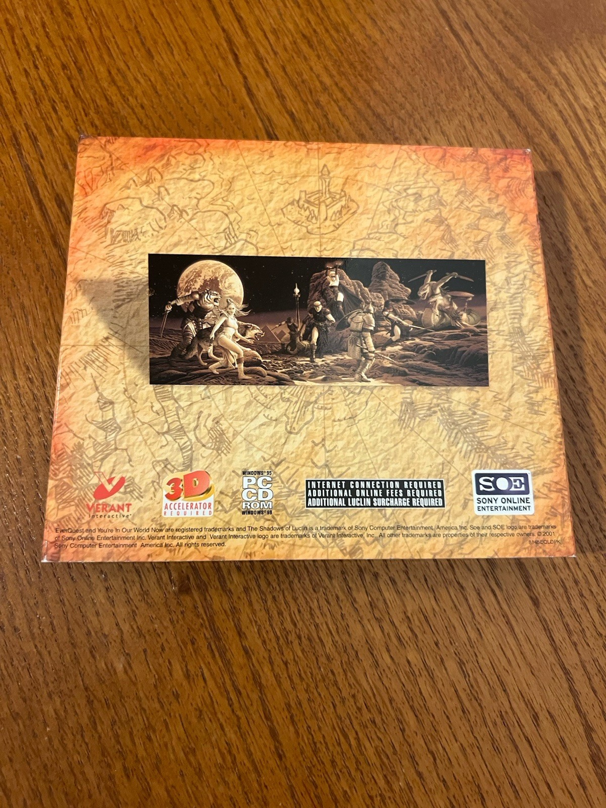 EverQuest Shadows of Luclin 3-Disc PC CD-ROM 2001 Big Box Complete with Manual