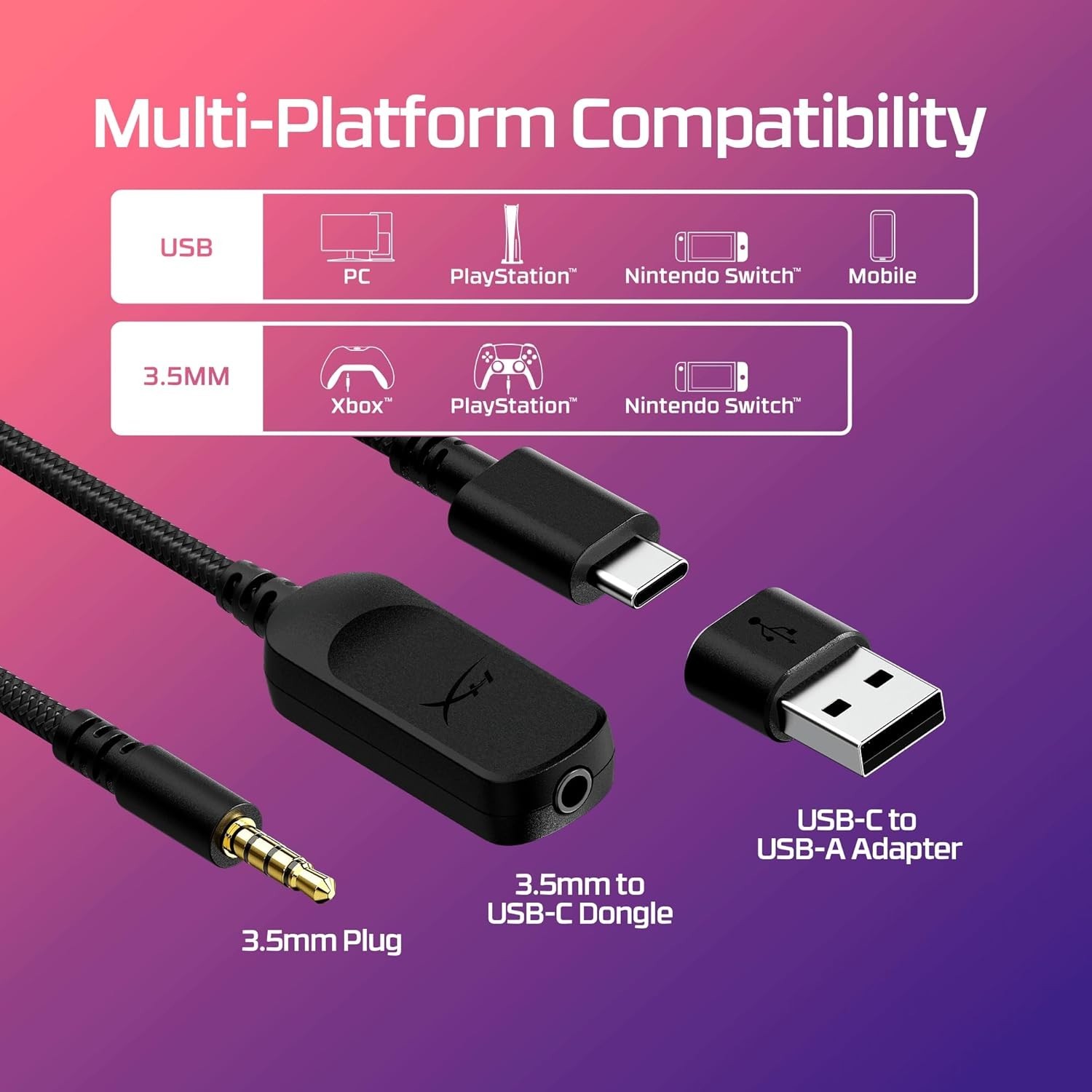Cloud III Wired Headset – Spatial Audio, USB-C, 53mm Drivers