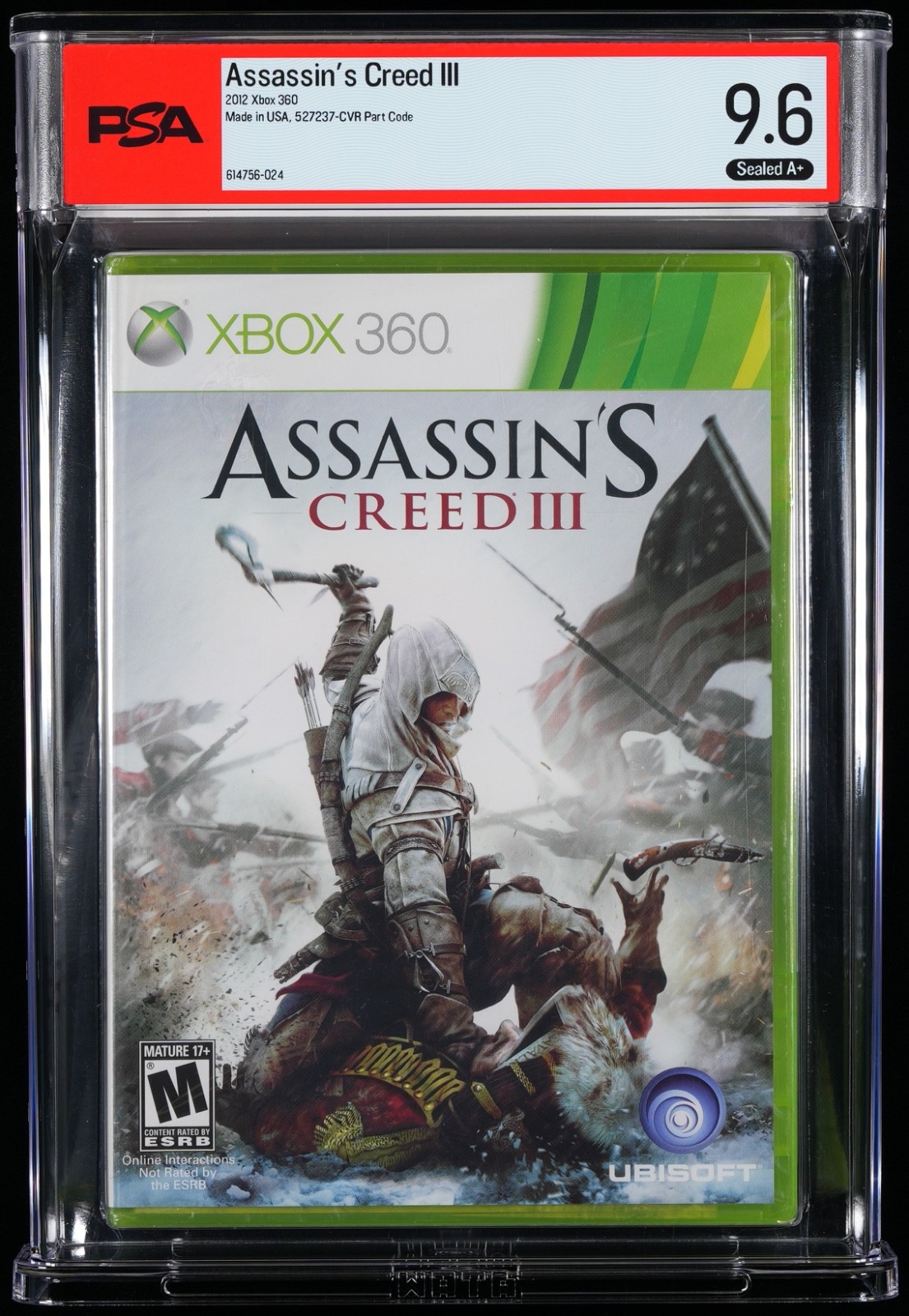 Assassin’s Creed III 3 (Xbox 360) PSA 9.6 A+ Graded