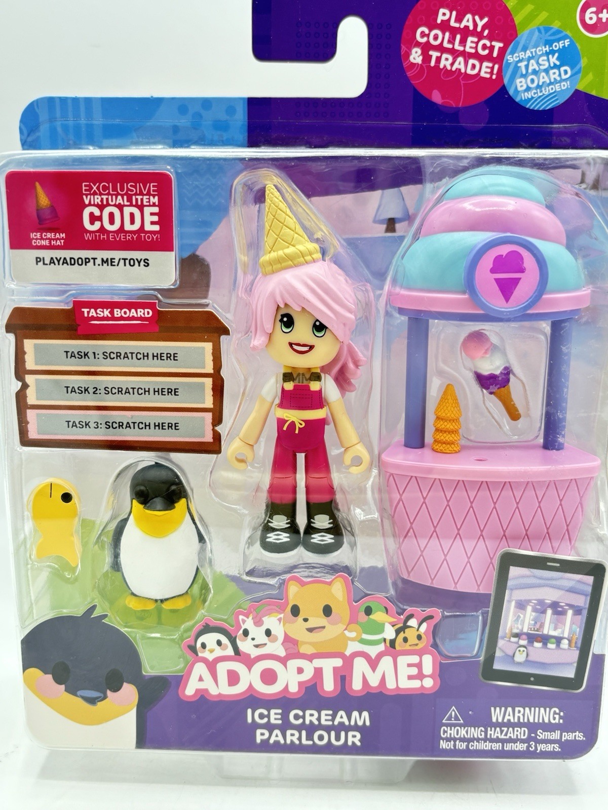 2023 Debut JAZWARES ADOPT ME! Ice Cream Parlour Figure Set NIB!