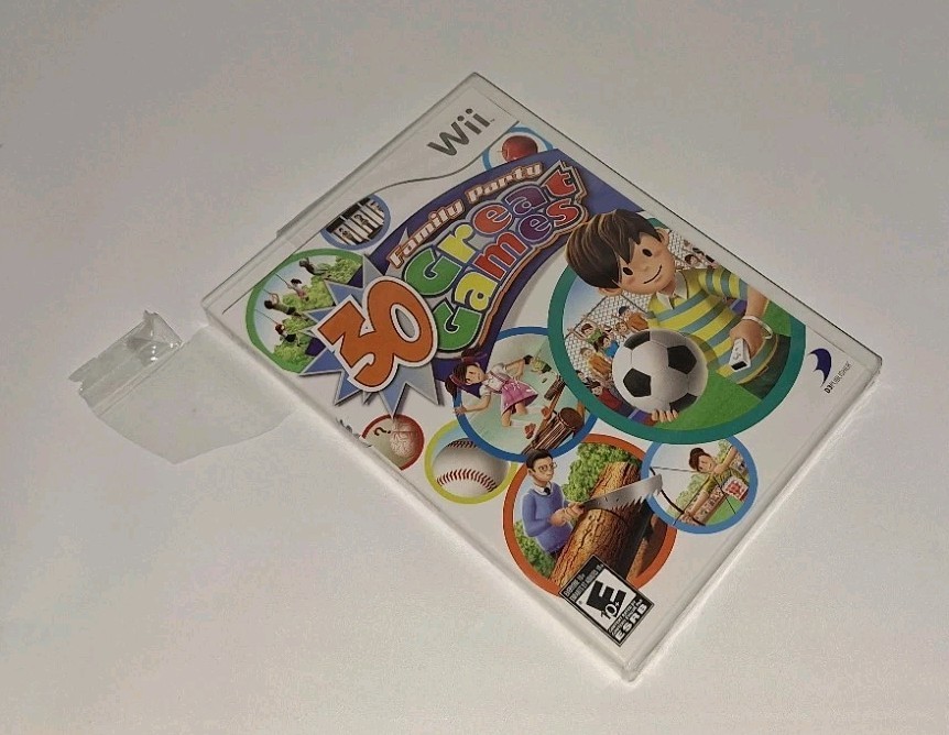 Family Party 30 Great Games Nintendo Wii 2008 Tamsoft/D3 PUBLISHER NEW W/TEAR