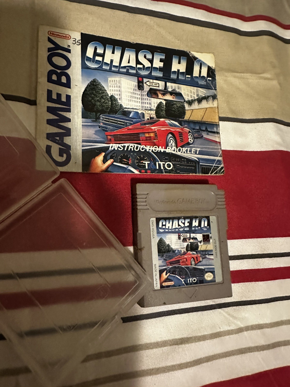 Chase HQ (Nintendo Game Boy, 1990) Authentic Cartridge + Manual – Tested!