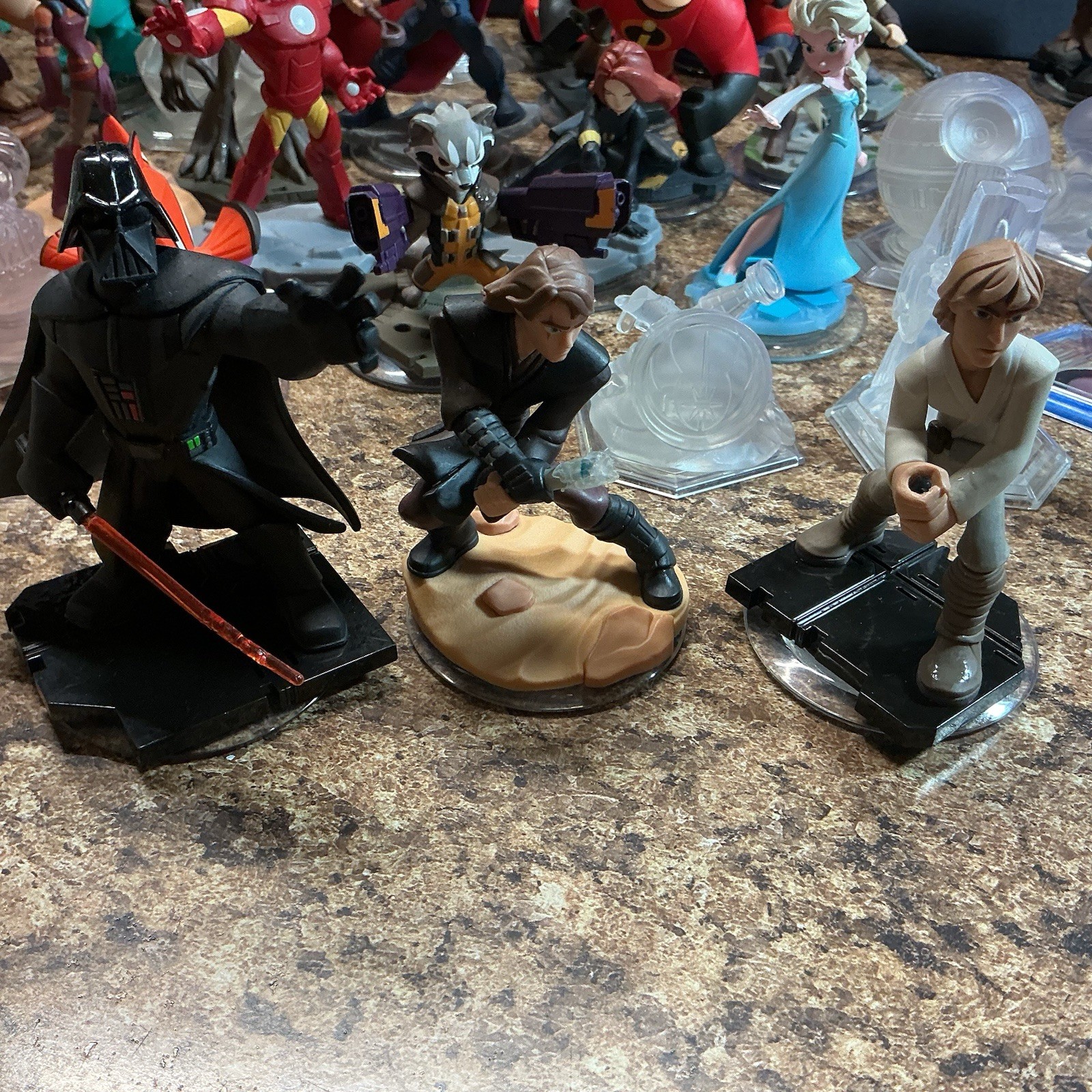 Disney Infinity Figures Pieces Lot Of 35 + Various 2.0 3.0 Star Wars Nemo Mickey