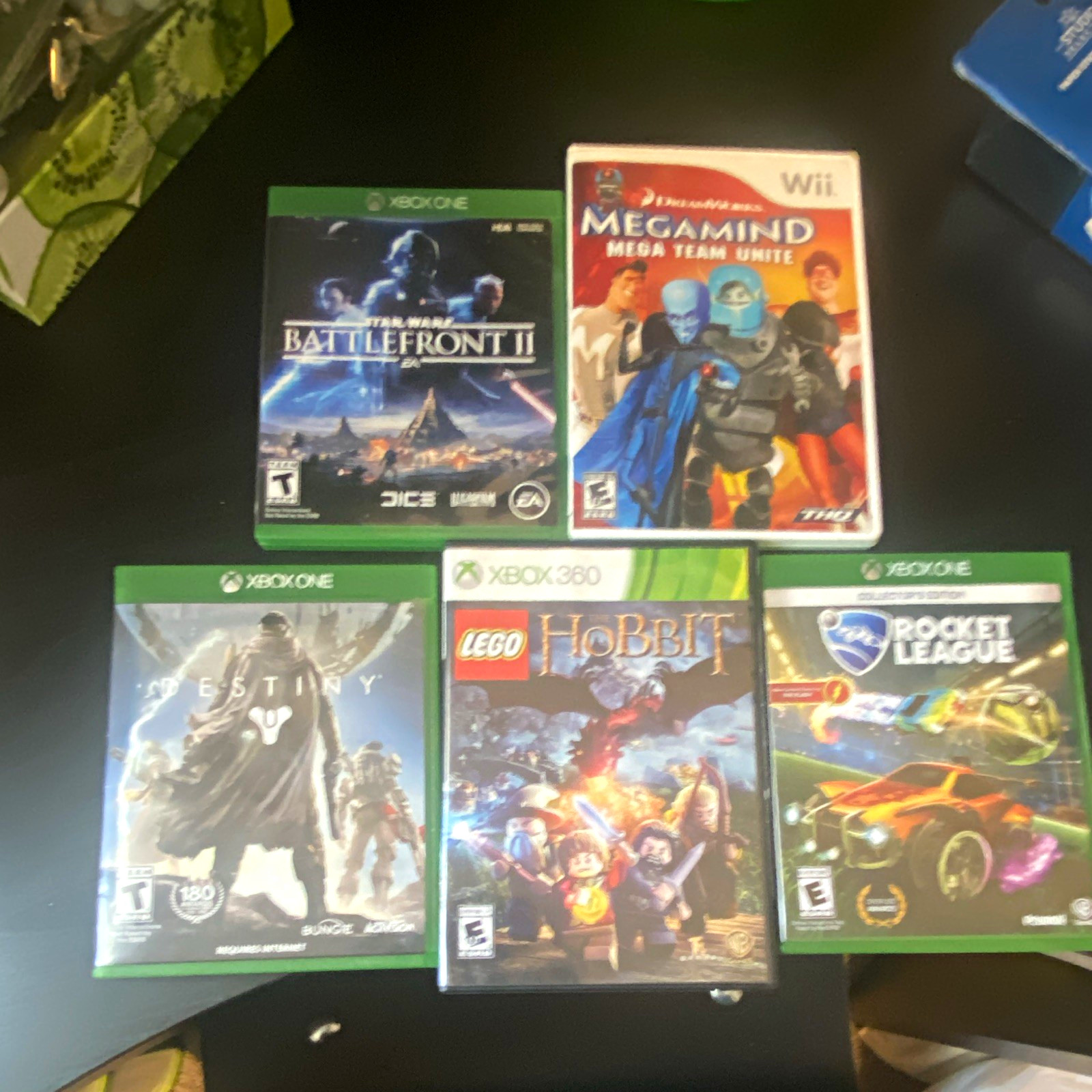 Microsoft Xbox One/360 & Nintendo Wii Mixed Game Lot Battlefront II + More