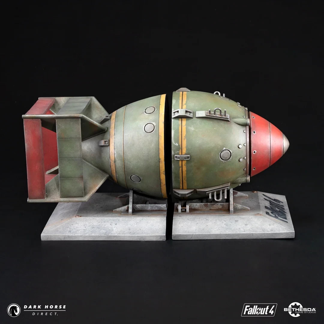 Fallout 4 Liberty Prime Nuke Bomb Bookends Limited Edition X/1000