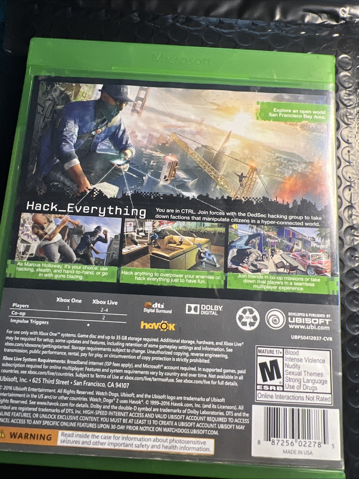 Watch Dogs 2 – Microsoft Xbox One