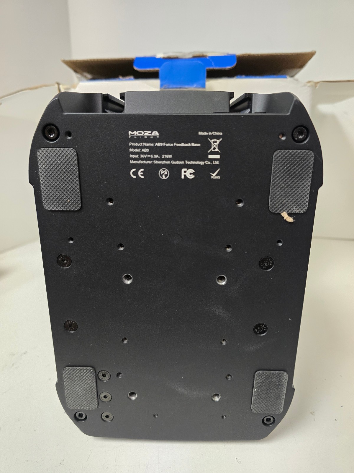 Moza Racing – AB9 FFB Flight Sim Stick Base ( Bad Power Supply)