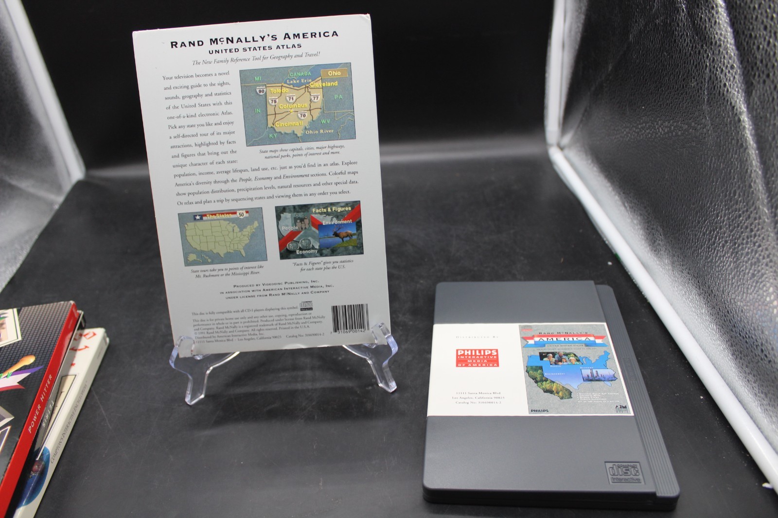 Rand McNally’s America: US Atlas Philips CD-I CDI Long Box Dustcover 1991