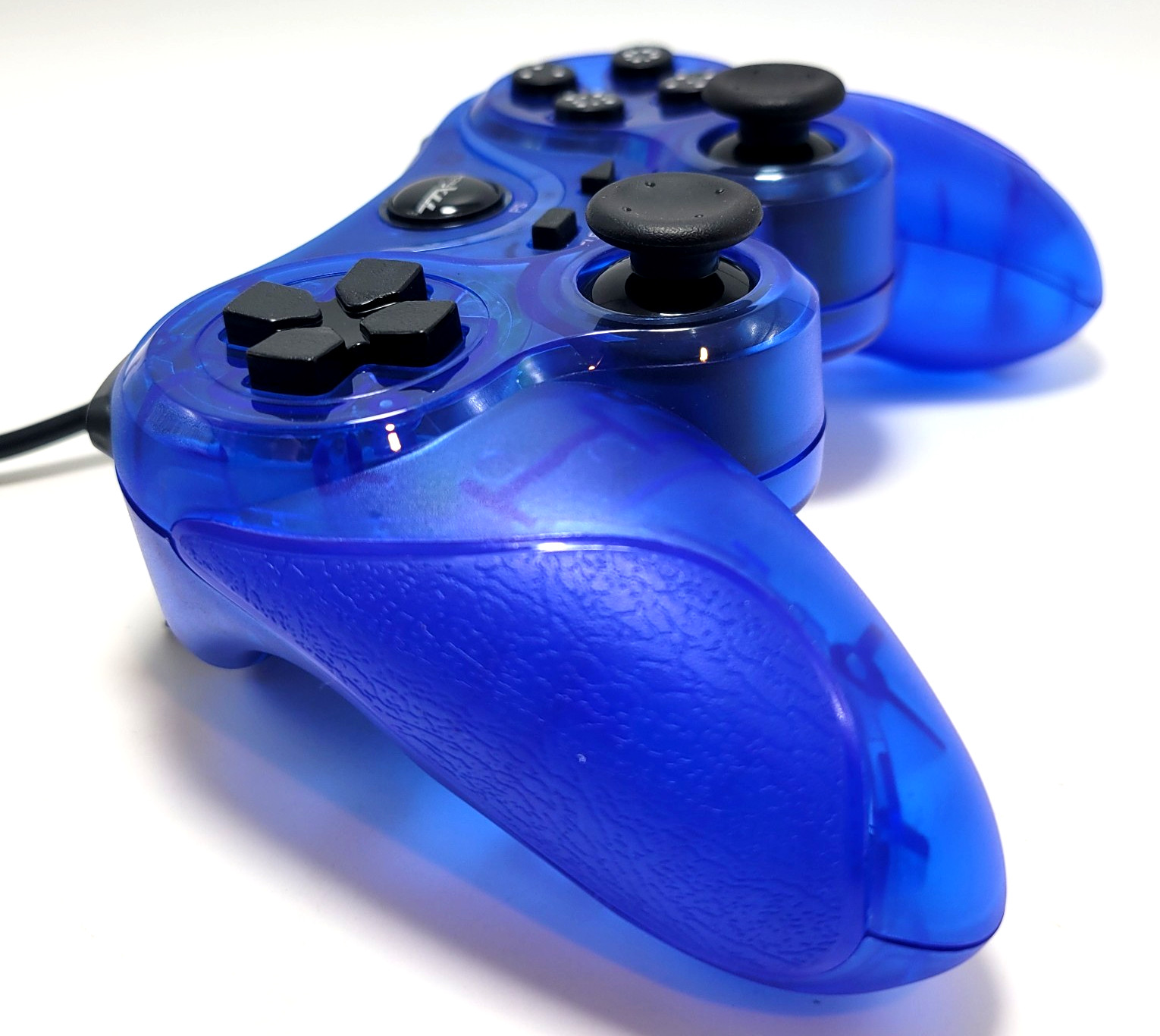 PlayStation 3 Wired Controller for PS3 / PC / USB by TTX Tech – Clear Blue