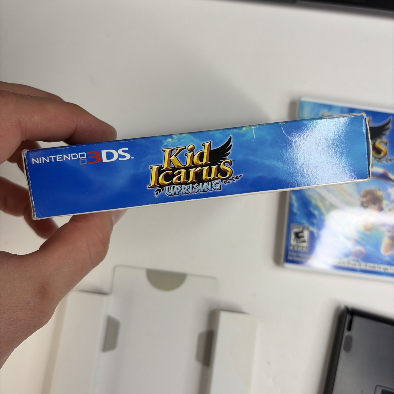 Kid Icarus: Uprising (Nintendo 3DS, 2012) Big Box -CIB Complete Stand