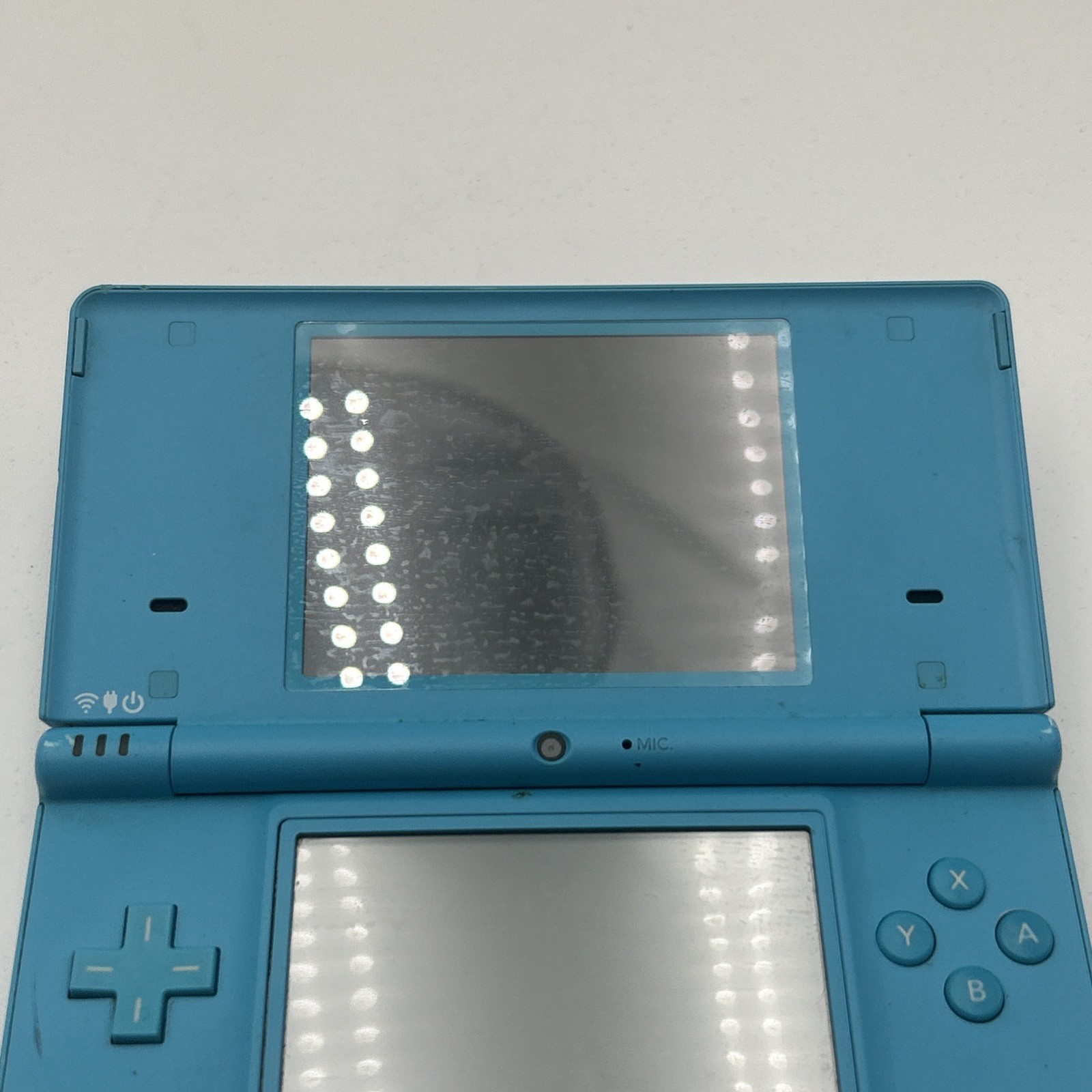 Nintendo DSi TWL-001 Teal Blue No Charger Or Stylus L And R Buttons Bad READ