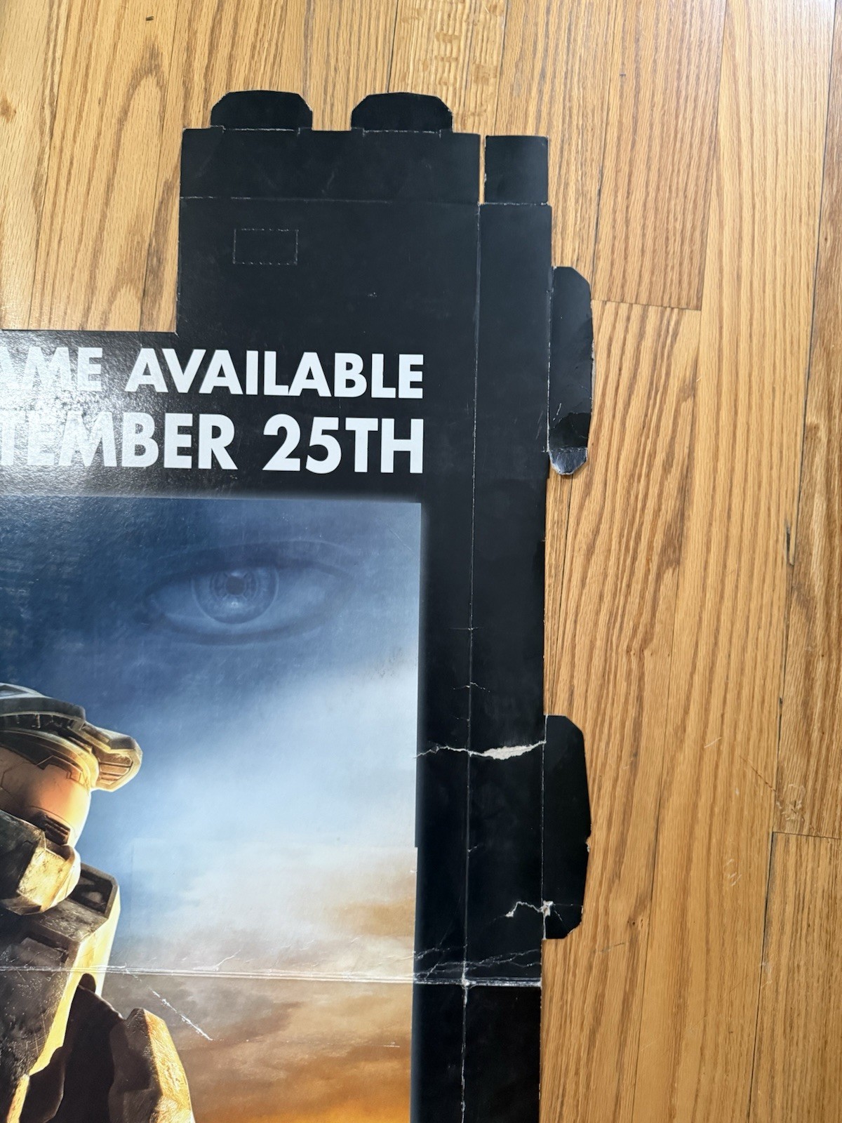 Halo 3 50in X 33in Walmart Exclusive Cardboard Poster – See Pics For Damage