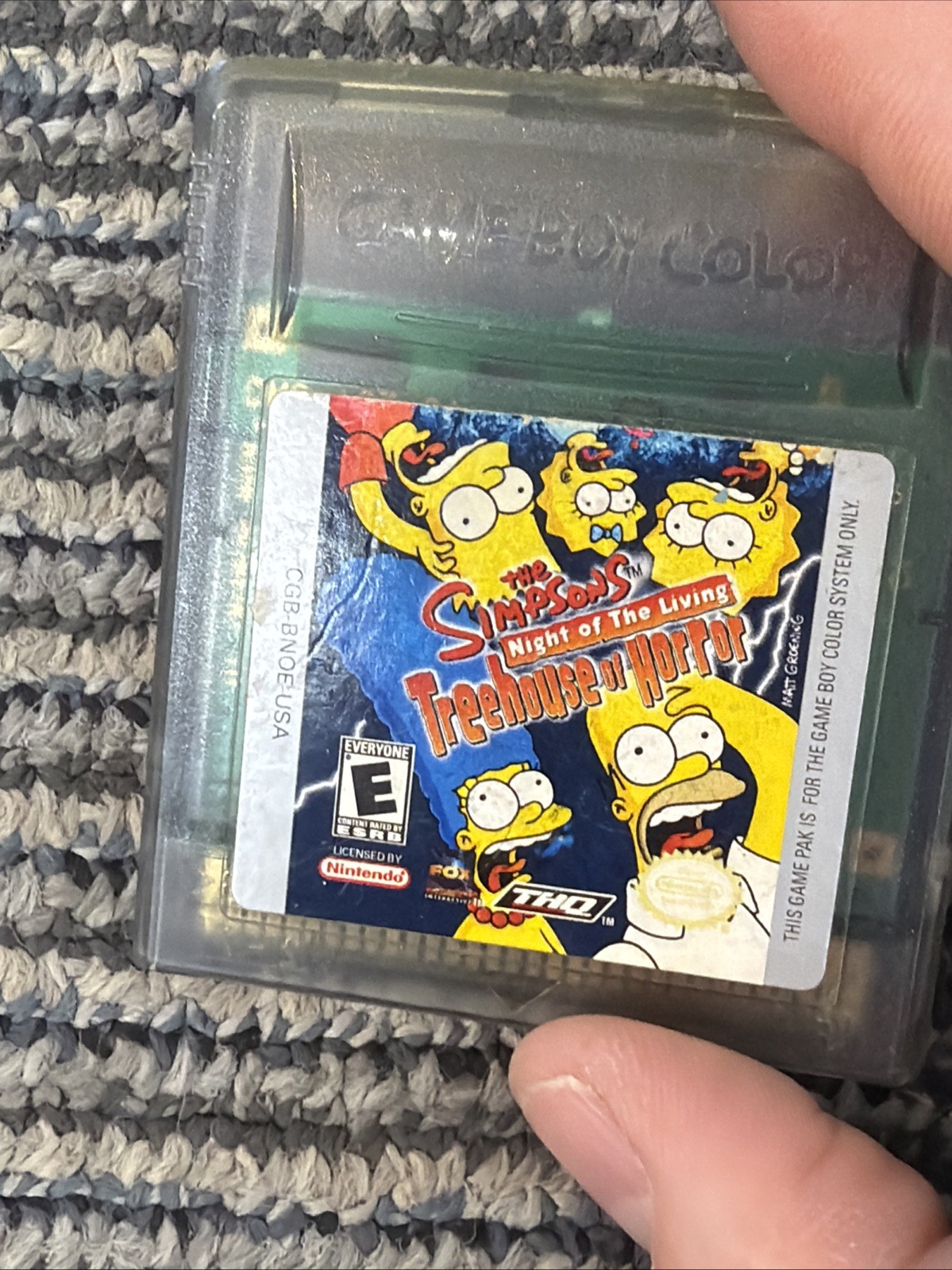 The Simpsons Night of the Living Treehouse of Horror Nintendo Game Boy Color