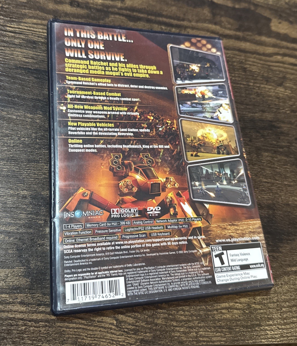 Ratchet: Deadlocked (Sony PlayStation 2, 2005) Tested Greatest Hits