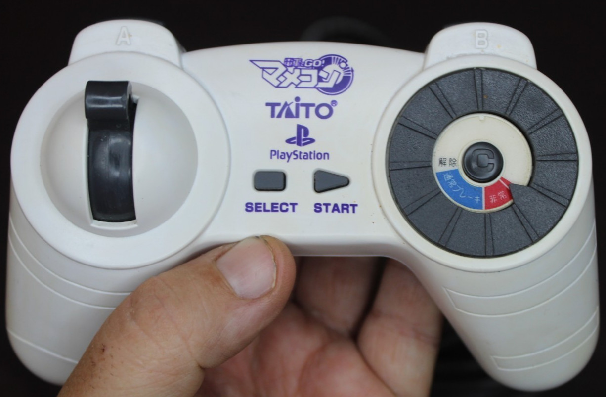 Taito Densha de GO Train Controller PS1 PS2 PlayStation Japan Import Tested