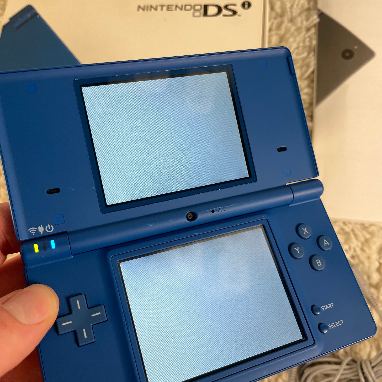 Nintendo DSi Matte Blue Handheld Console System TWL-001 Complete in Box CIB
