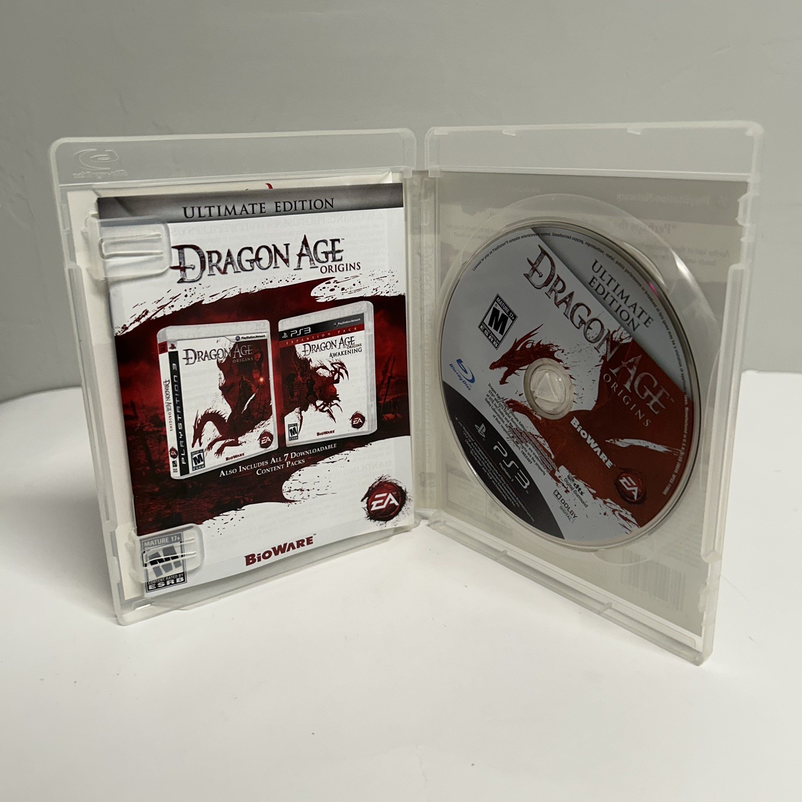 Dragon Age: Origins (Sony Playstation 3, 2009) PS3 CIB W/ Official Game Guide