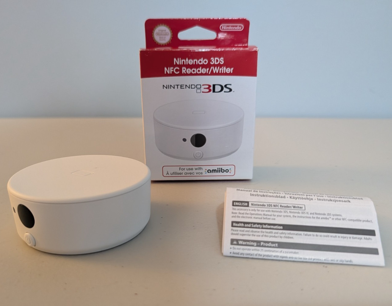 Nintendo 3DS NFC Reader Writer Accessory Amiibo In Box Working Official CTR-012