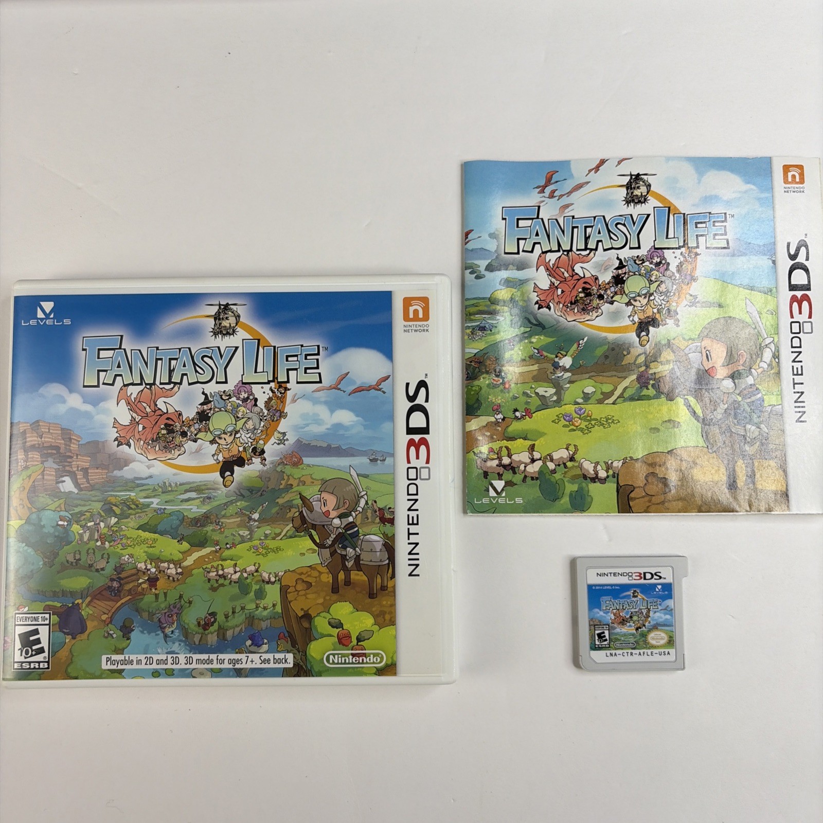 Fantasy Life (Nintendo 3DS, 2014) Game – Complete Tested