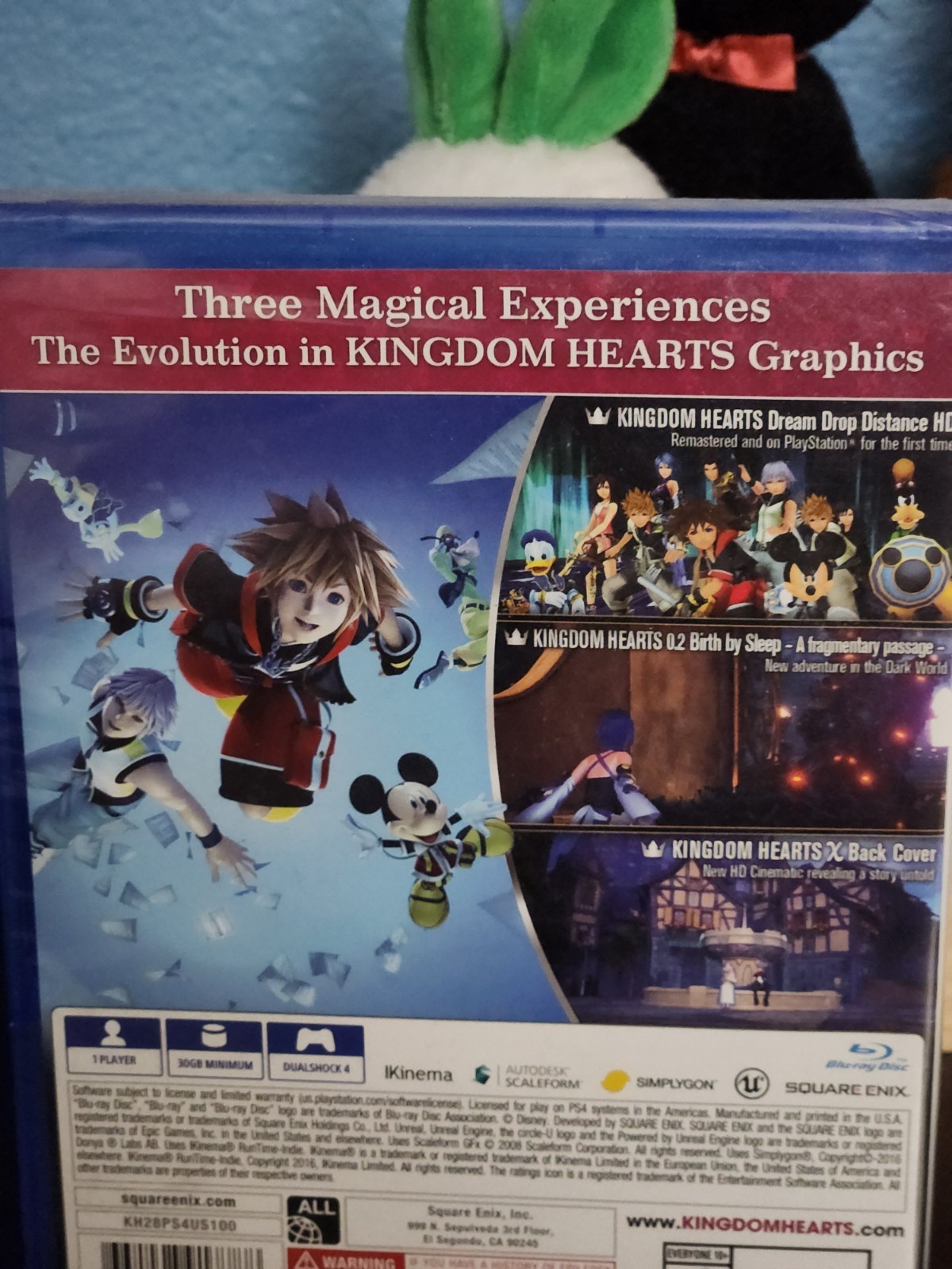 Square Enix Kingdom Hearts HD 2.8 Final Chapter Prologue PS4 DVD Keep Case