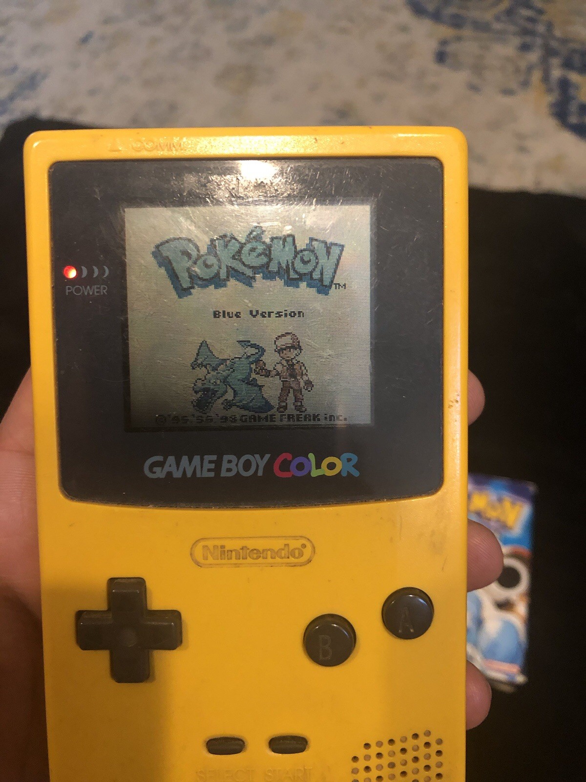 Pokémon Blue With Original Box & Gameboy Color(Yellow)