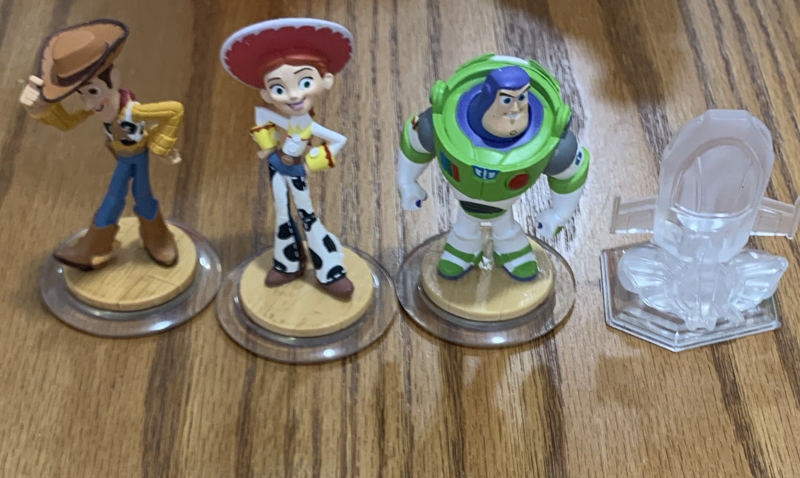 Disney Infinity Woody Jessie Buzz Lightyear Figures Toy Story + Crystal