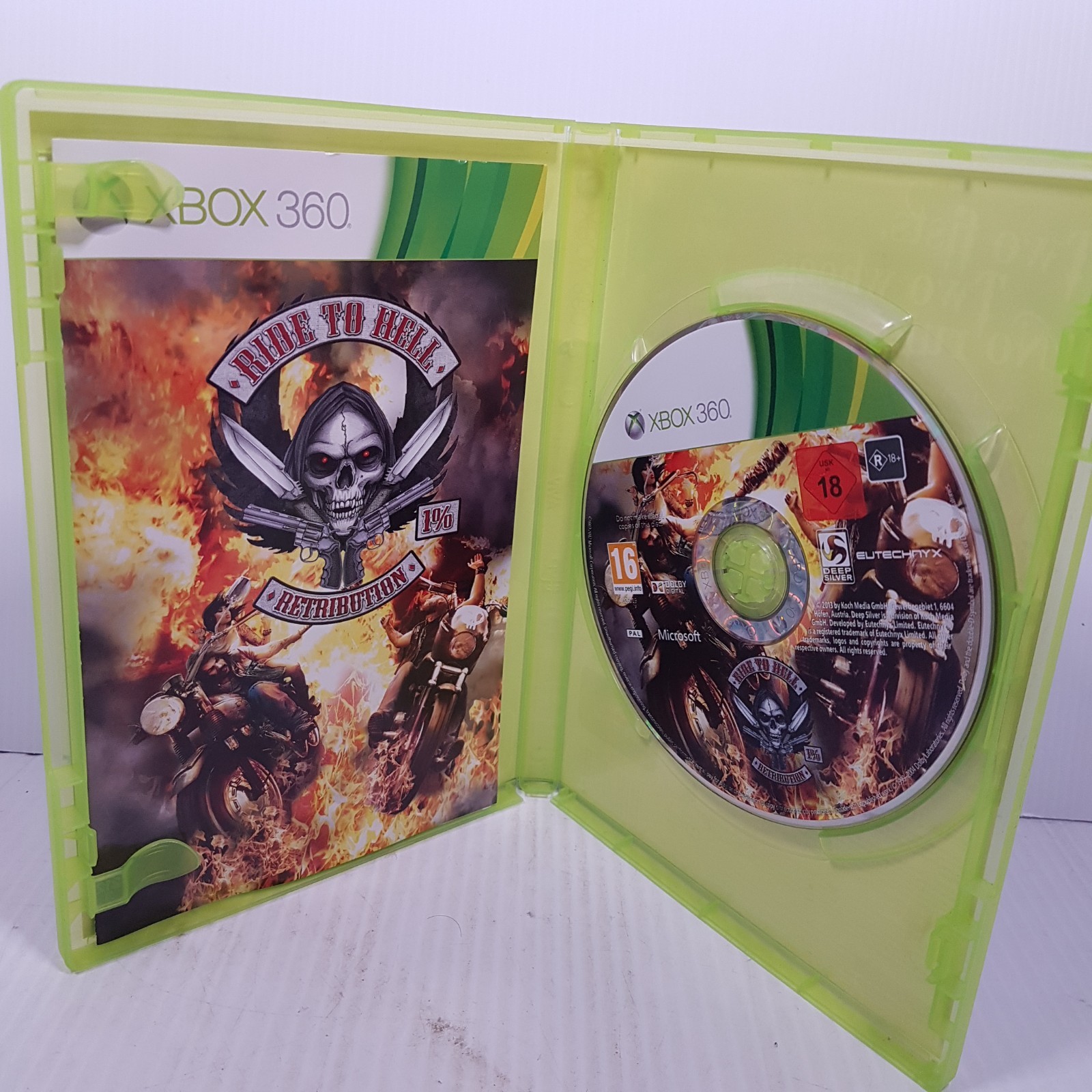 Ride to hell: Retribution (Xbox 360, 2004, R18+) Complete with manual Eutechnyx