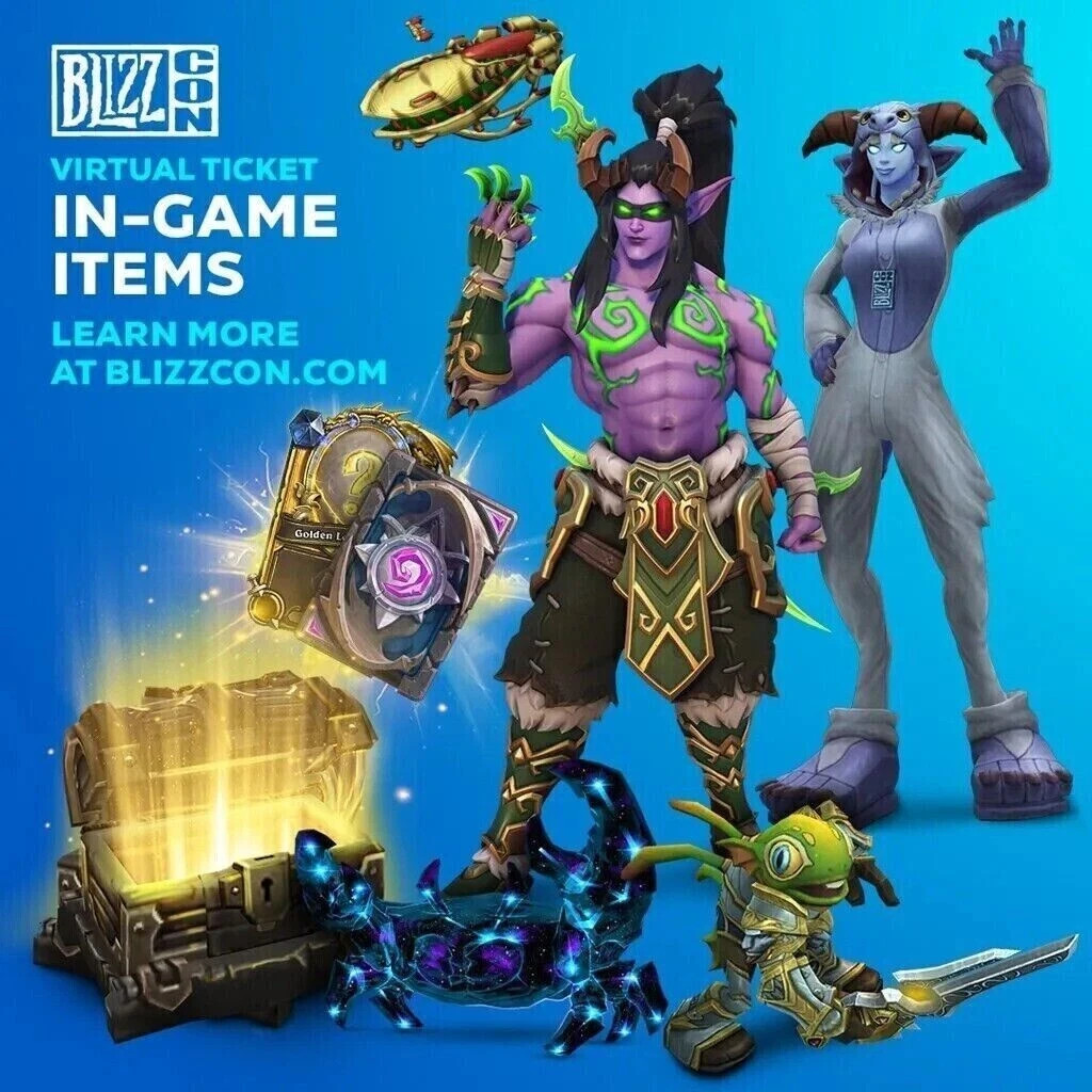 BlizzCon 2019 Virtual Ticket In-game Goodies Digital Code