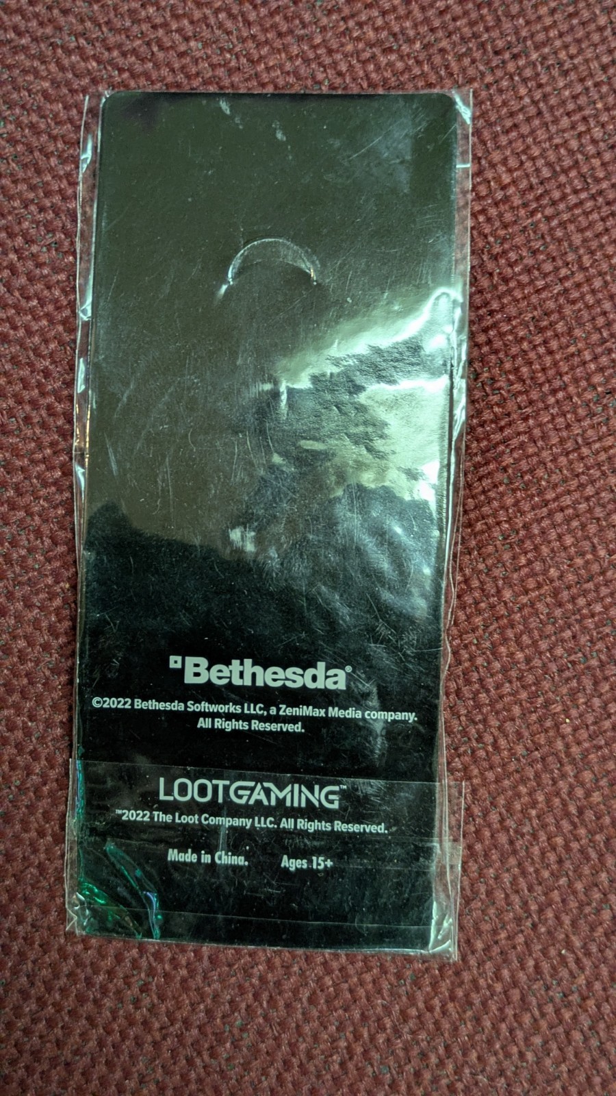 Bethesda Fallout Loot Crate Sanctuary Hills Spinning Keychain