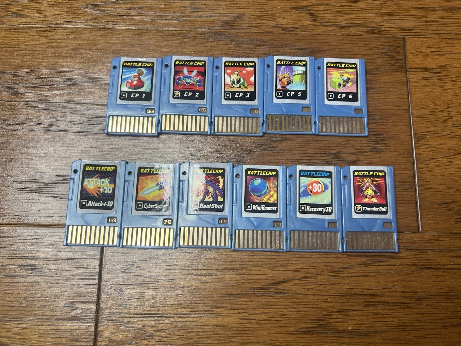 MegaMan Battlechip Lot of 11, 2004 Takara – Untested