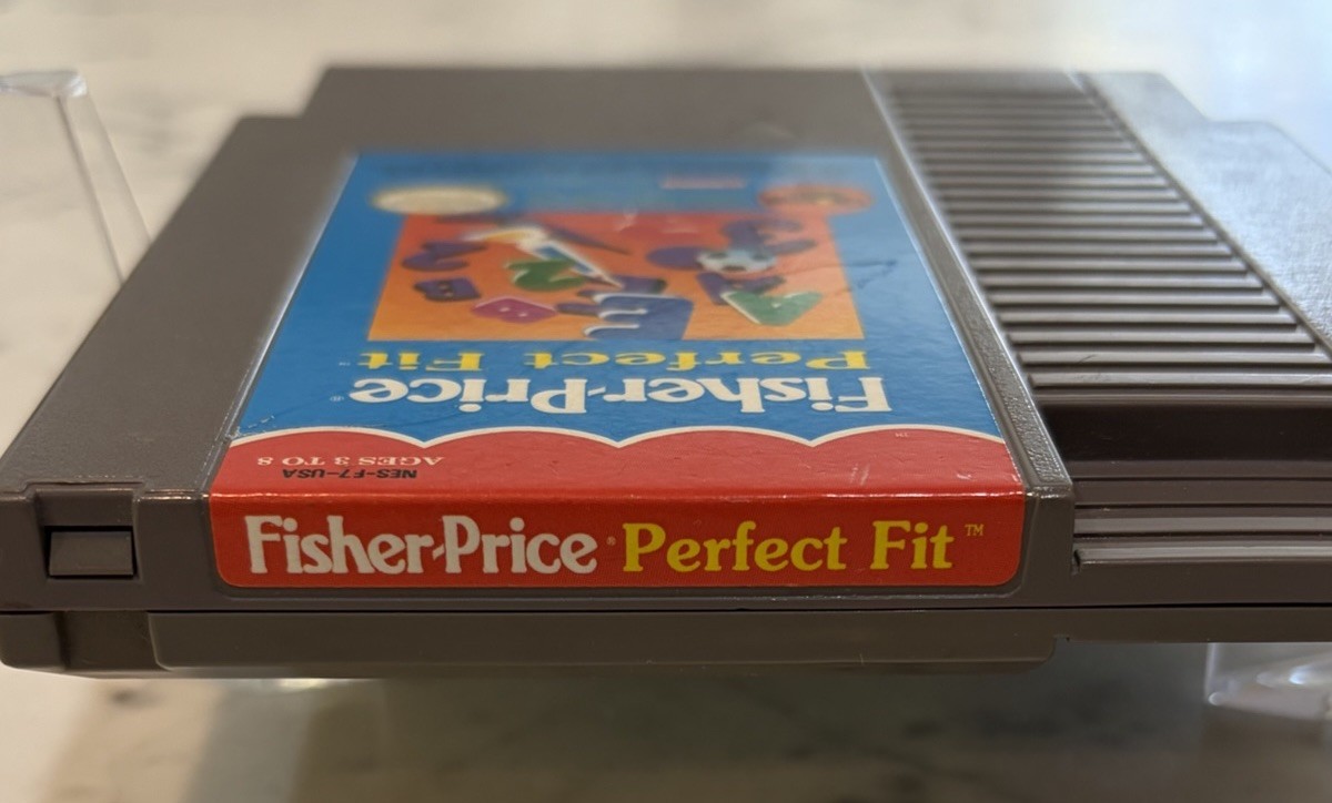 Fisher Price Perfect Fit – Nintendo NES – Tested Working 👍 Vintage 80s Ed Game