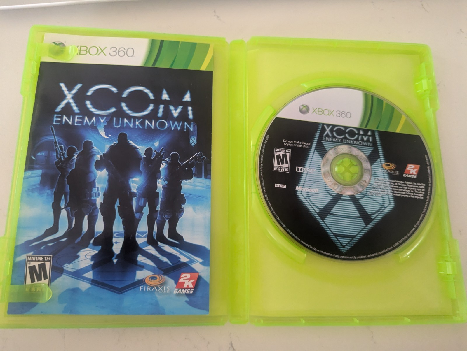 XCom Enemy Unknown (Microsoft 360, 360, 2012) CIB