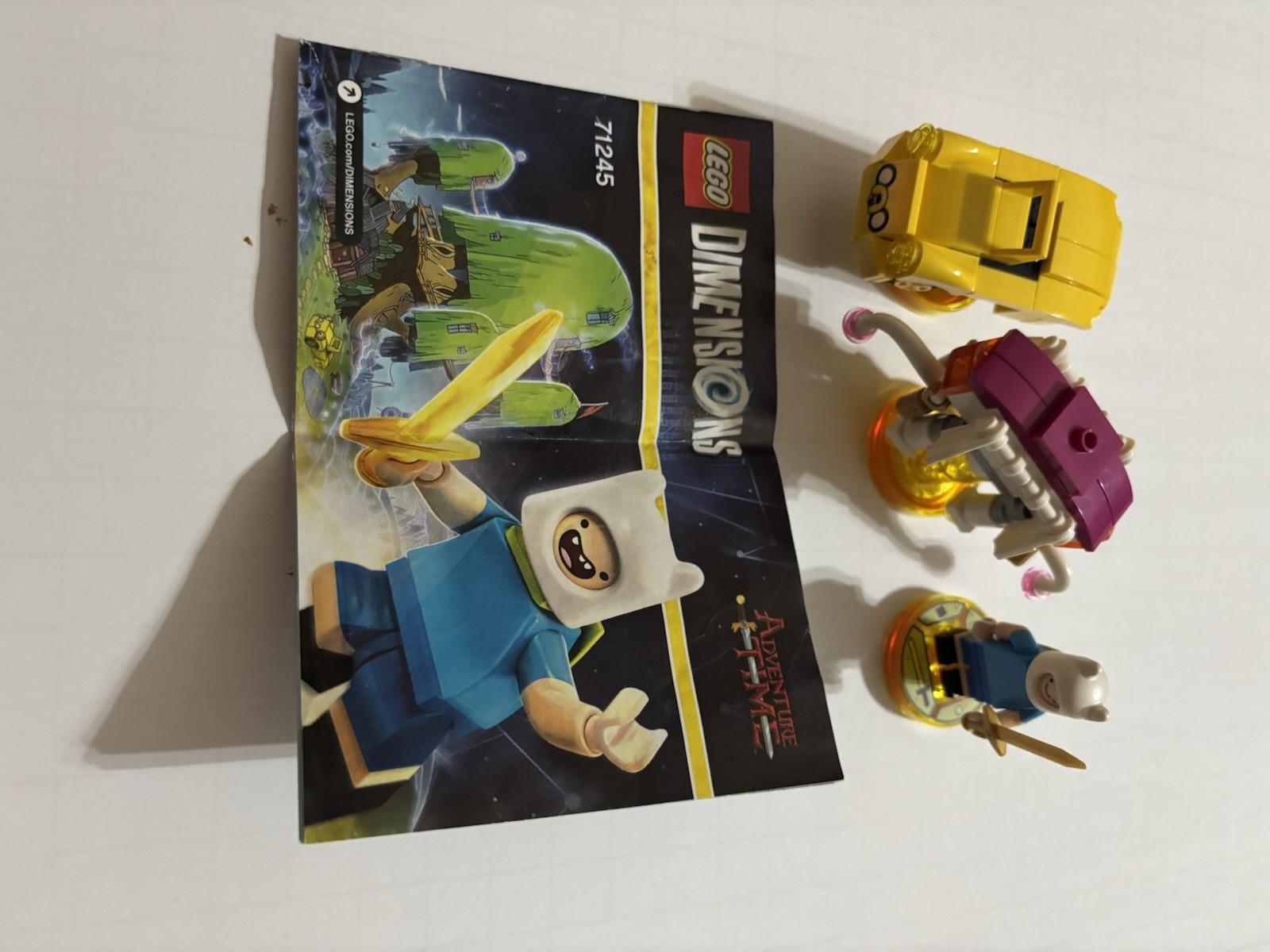 LEGO Dimensions Minifigure & Vehicle Lot w/ Manuals Bart, Finn, Emmet 2016