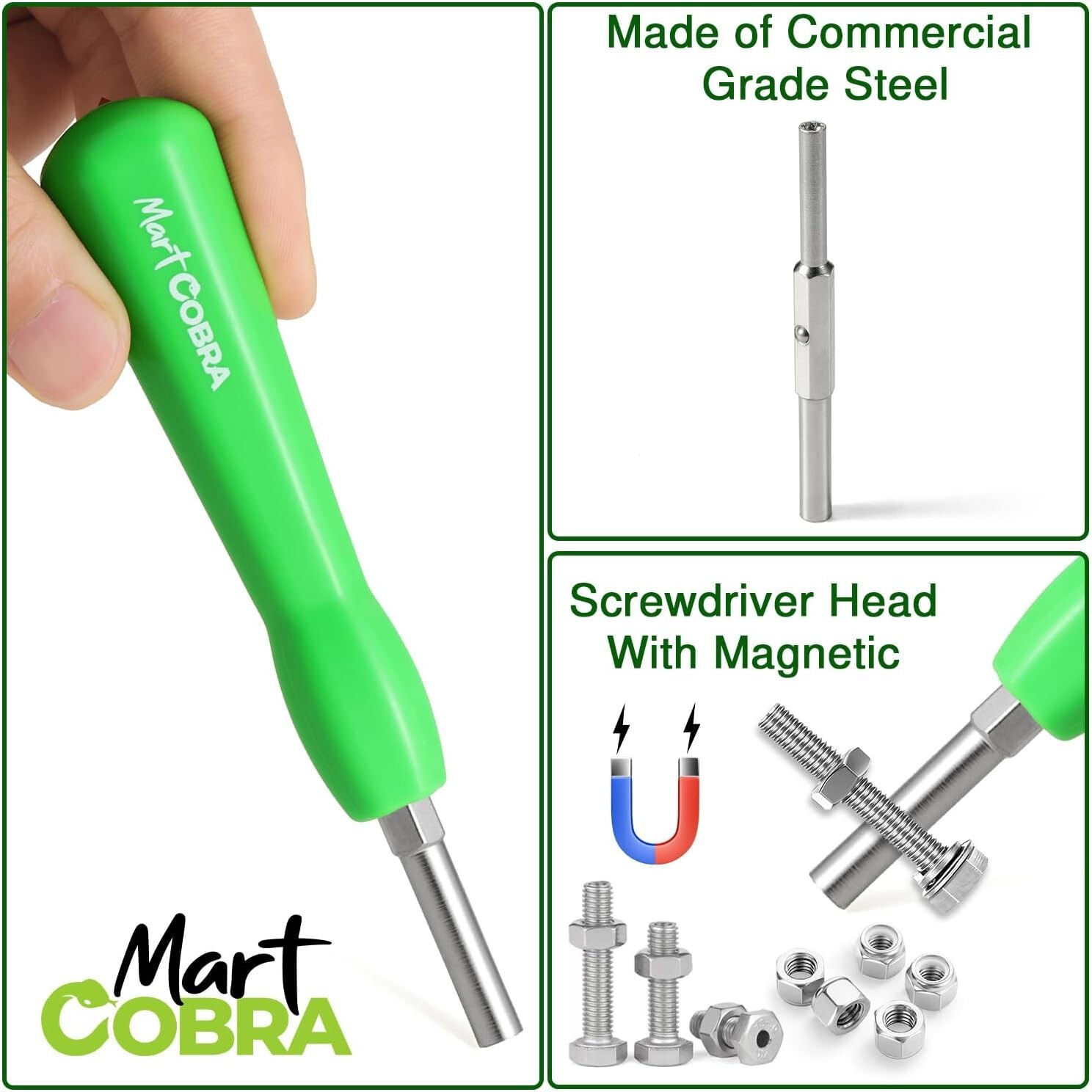 Mart Cobra Gamebit Screwdriver 3.8mm 4.5mm & Tri-Wing Screwdriver Gameboy Set