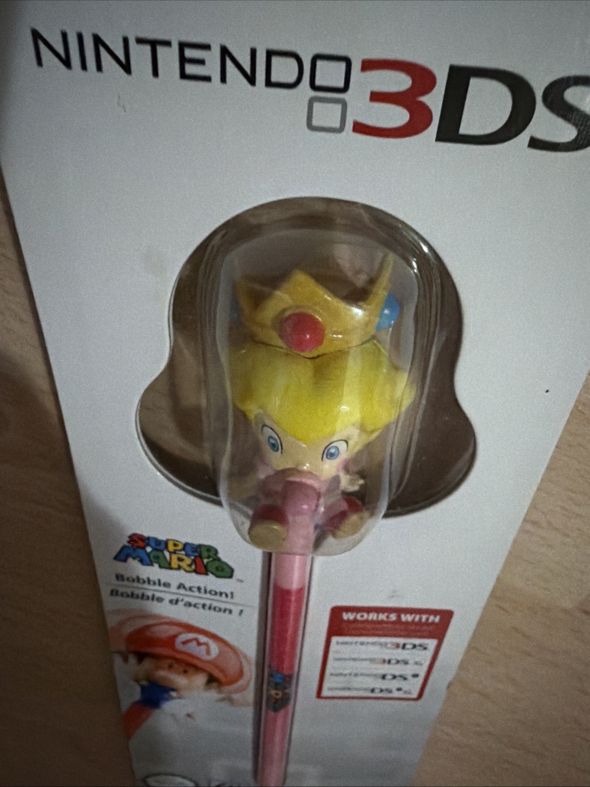 RARE Factory Sealed Baby Princess Peach Nintendo DS Bobblehead Stylus
