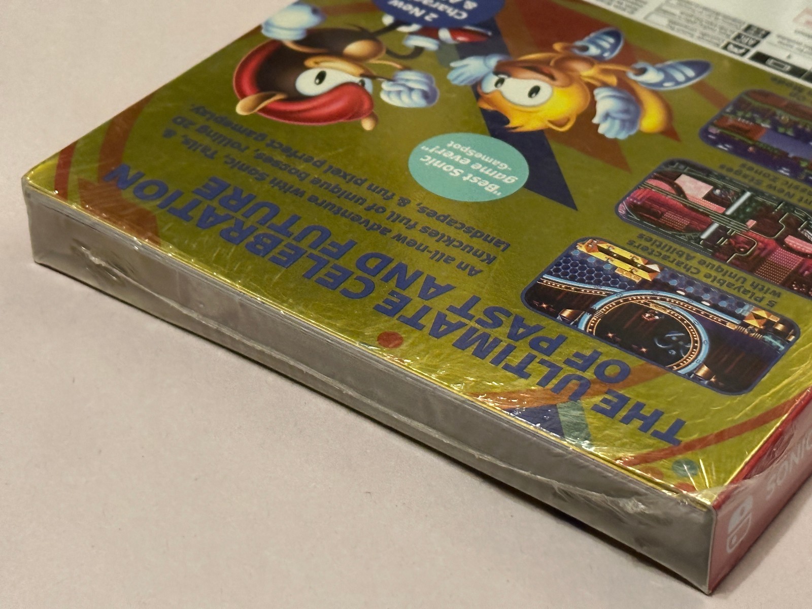 Sonic Mania Plus (Nintendo Switch) Gold Foil Cover with Artbook *NEW, SEALED*